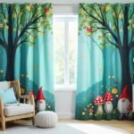 colorful kids curtain design