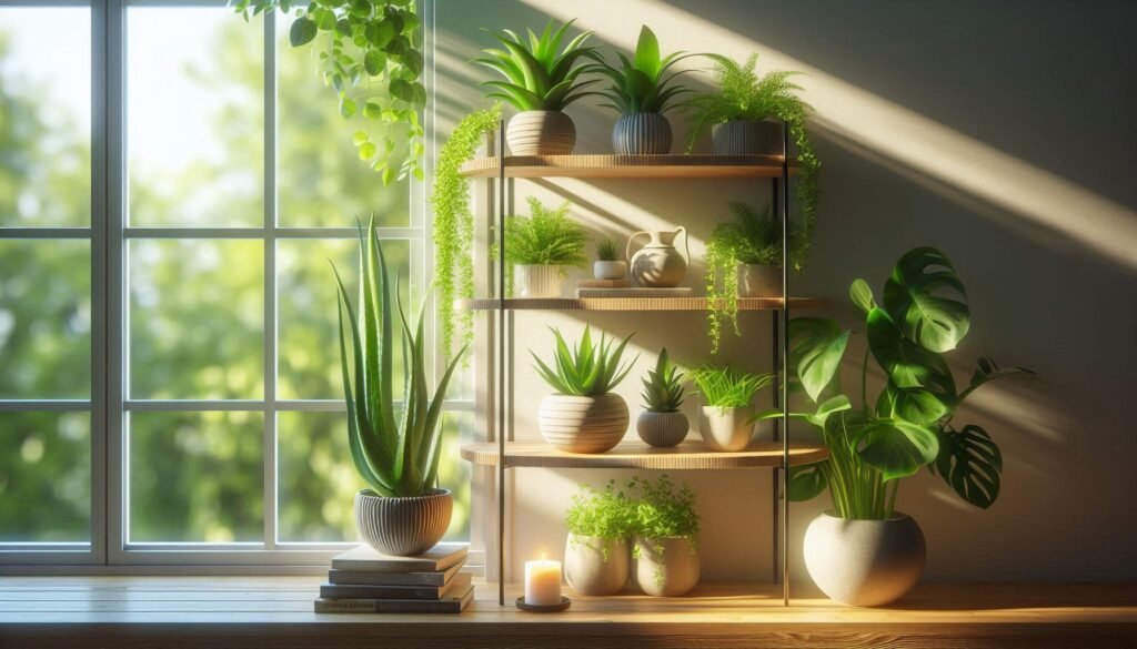 Indoor plant styling
