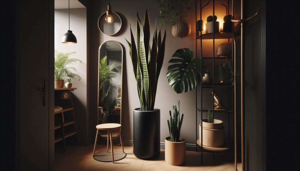 Small space indoor plant  styling