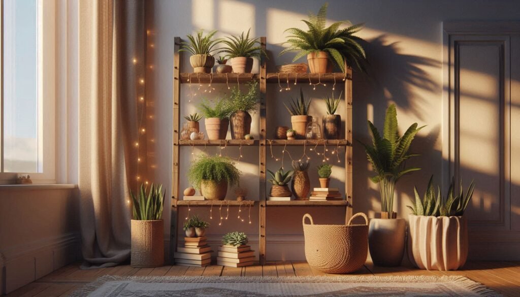 Vertical plant styling for small spaces