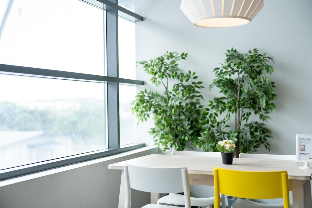 white living room