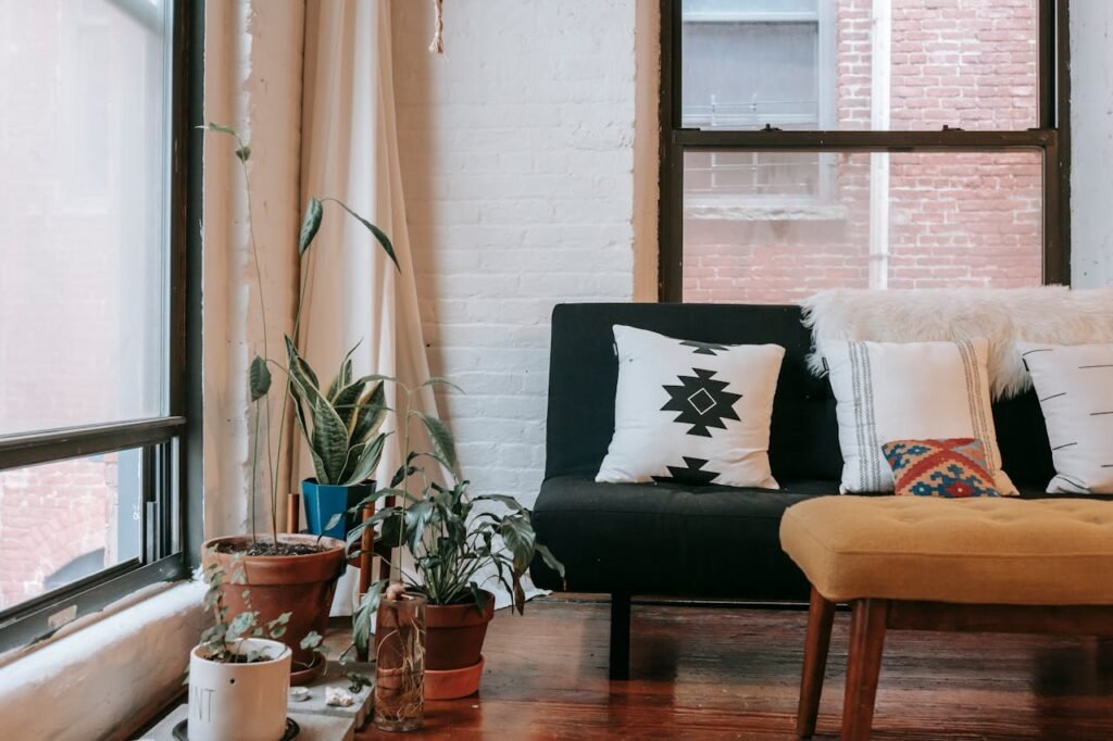 white living room decor