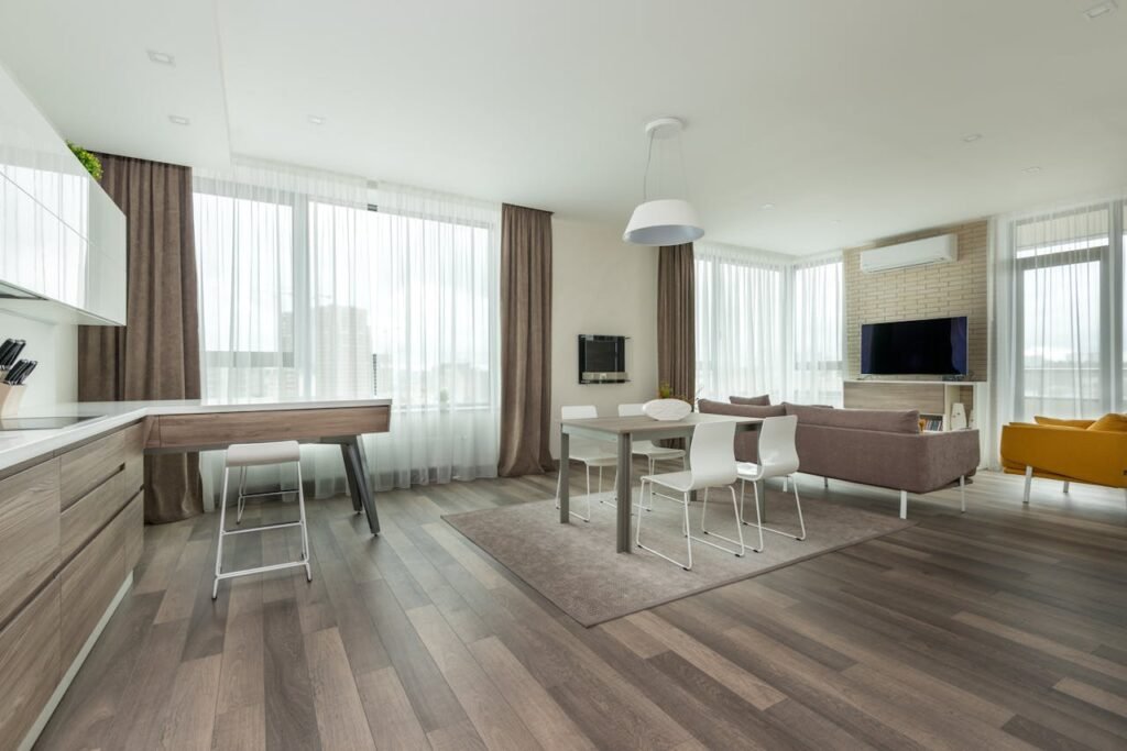 white living room