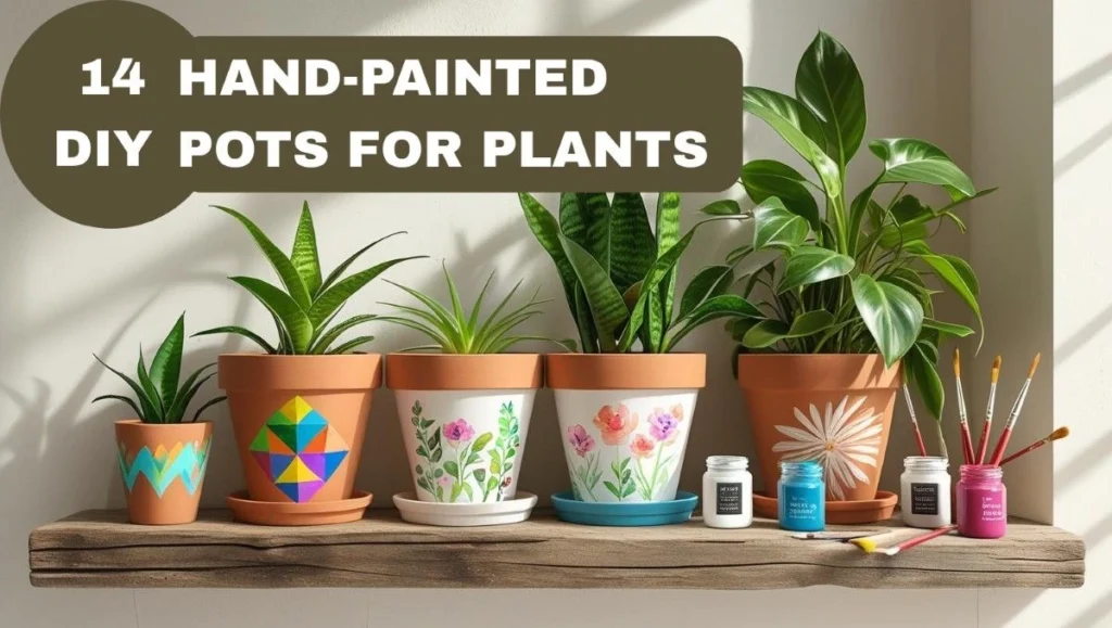 14 DIY Hand-Painted Pots for Plants